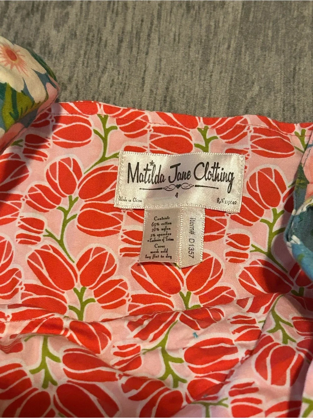 Matilda Jane Good Hart Knot Strawberry Apron Dress - size 4
